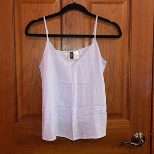 H&M Blue and White Striped Top